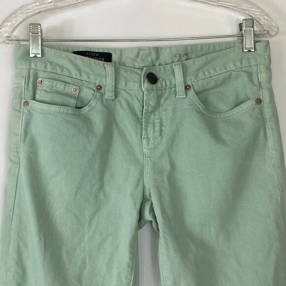 J. Crew Mint Green Toothpick Skinny Jeans Denim - Picture 3 of 13